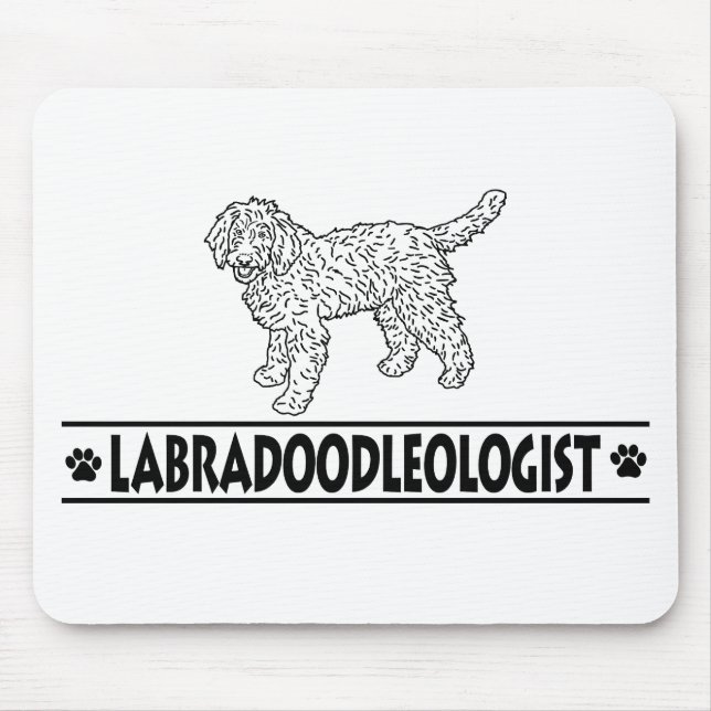 Humourous Labradoodle Mouse Mat (Front)