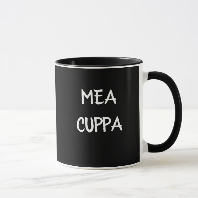 Humourous Latin Catholic Mea Cuppa Mug (Right)