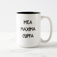 Humourous Latin Catholic Mea Maxima Cuppa