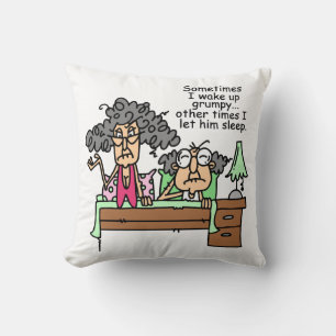 Humourous Let Grumpy Sleep Cushion