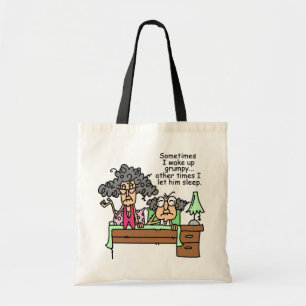 Humourous Let Grumpy Sleep Tote Bag