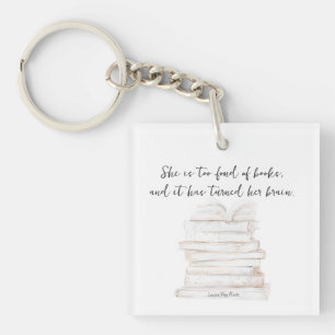 Humourous Little Women Book Lover Quote  Key Ring