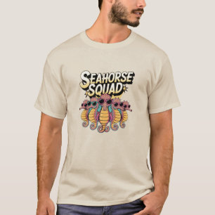 Humourous Marine Life: Seahorse Designs T-Shirt