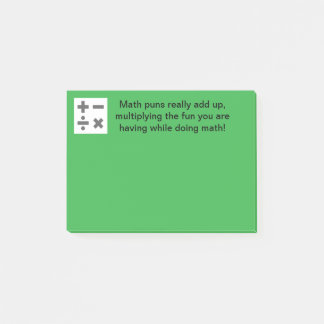 Humourous Math Post-It Notes