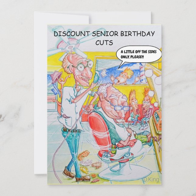 Humourous Middle-aged Birthday Card  (Front)