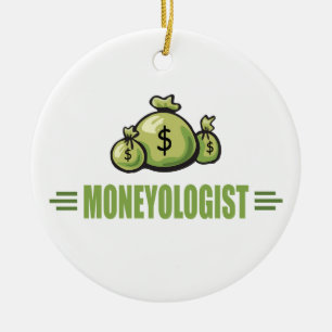 Humourous Money Ceramic Tree Decoration
