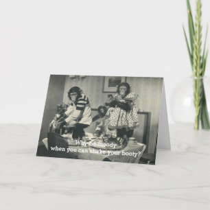 Humourous Monkey Party Card