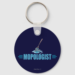Humourous Mop Mopping Key Ring