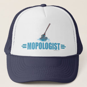 Humourous Mop Mopping Trucker Hat
