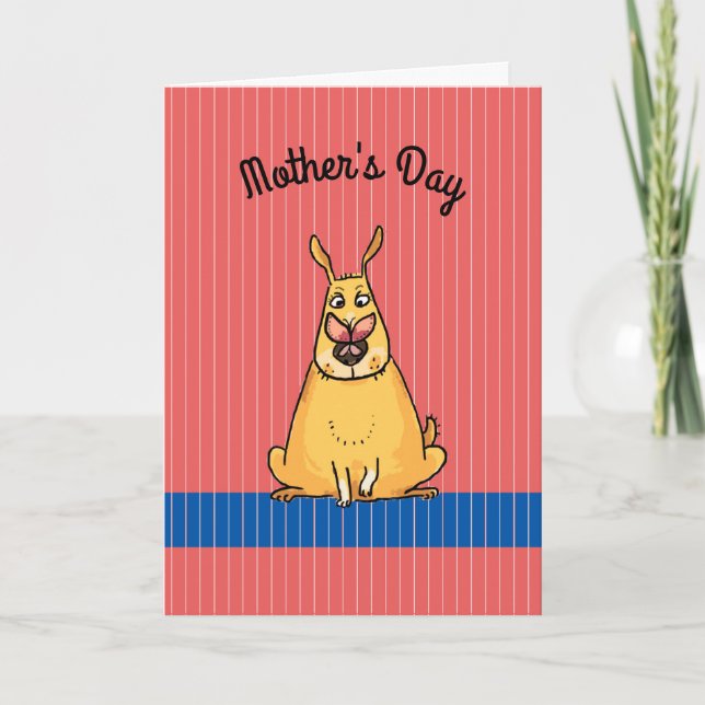 Humourous Mothers Day from Dog Card (Front)