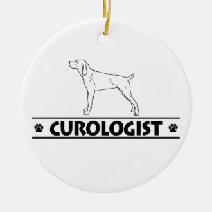 Humourous Mountain Cur Ceramic Tree Decoration