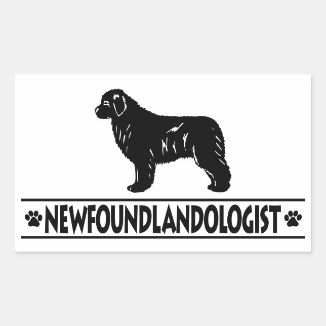 Humourous Newfoundland Rectangular Sticker (Front)