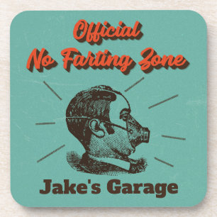 Humourous No Farting Zone Coaster