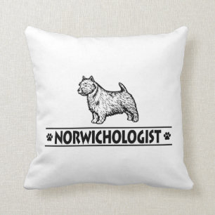 Humourous Norwich Terrier Cushion