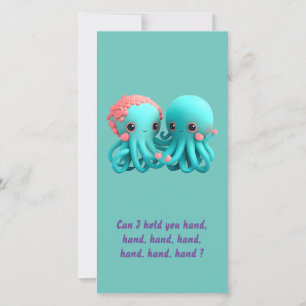 Humourous Octopus Valentine's Holiday Card