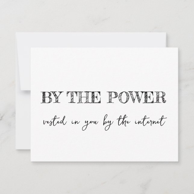 Humourous Officiant Proposal: Unique 'Marry Us'  Invitation (Front)