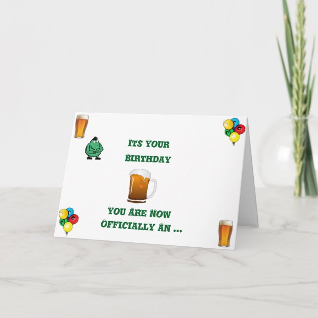 Humourous 'Old Fart' Birthday Card (Front)