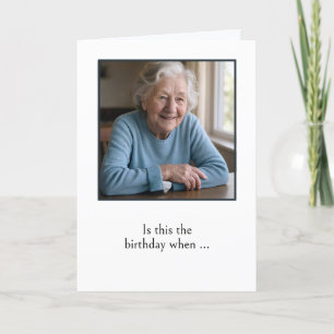 Humourous Old Lady Getting Old Birthday Card