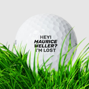 Humourous Personalised Golfer Name Funny Lost-Ball Golf Balls