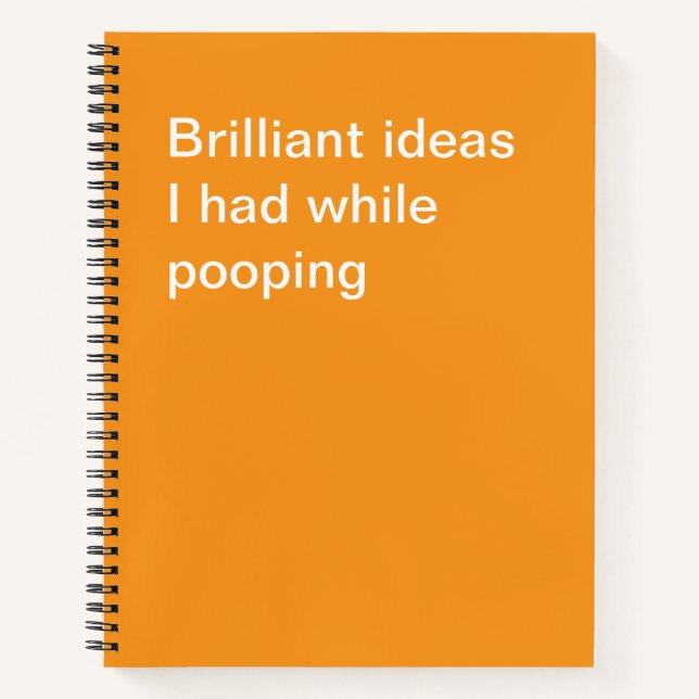 Humourous Personalised Office Notepad Gift Notebook (Front)