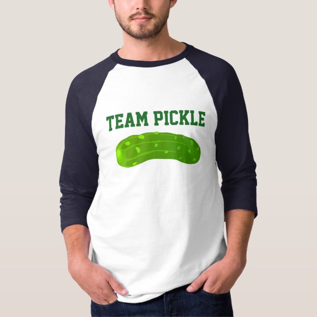 Humourous Pickle Raglan T-Shirt (Front)