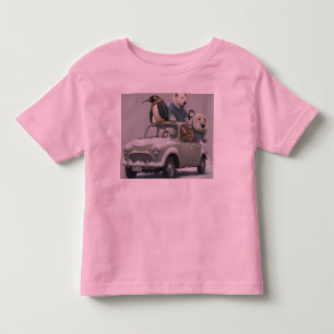 humourous picture of a group of animals. toddler T-Shirt
