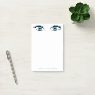 Humourous Piercing Blue Eyes for Mum's Reminders Post-it Notes