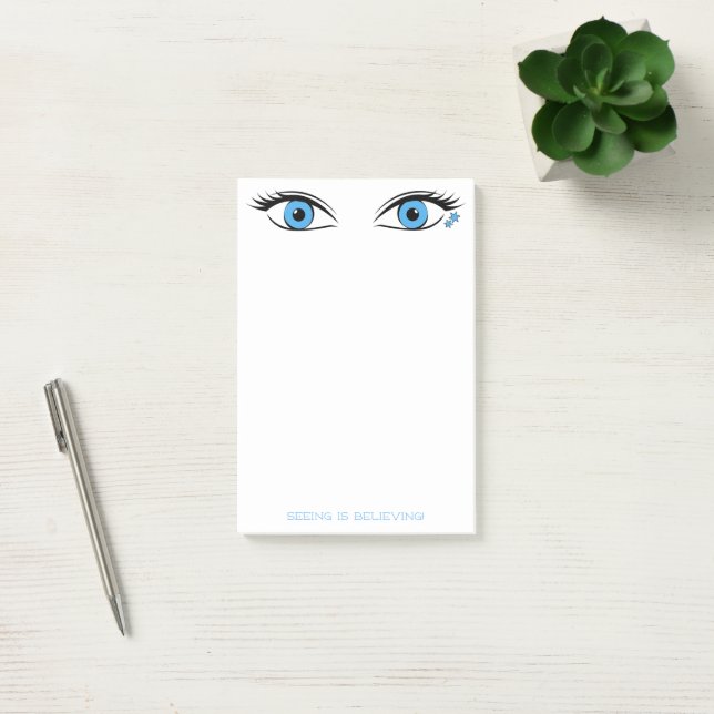 Humourous Piercing Blue Eyes for Mum's Reminders Post-it Notes (Office)