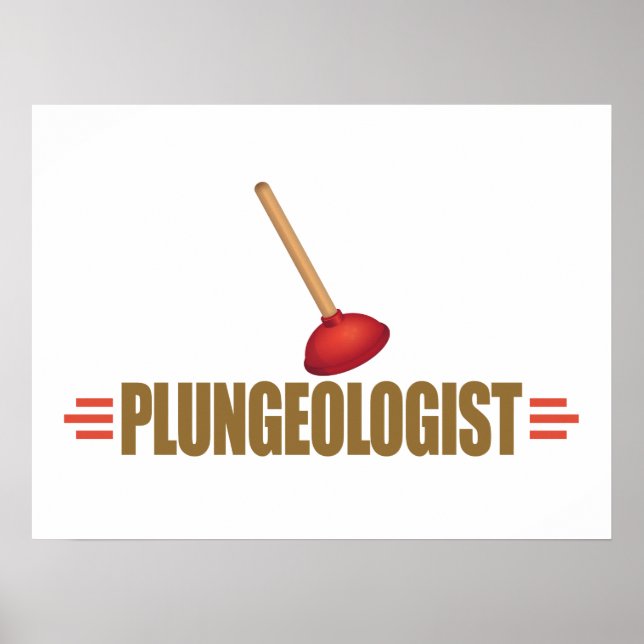 Humourous Plumber's Poster (Front)