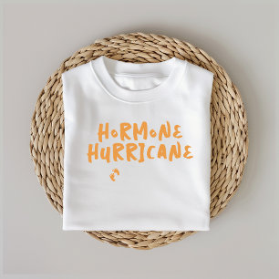 Humourous pregnancy baby fingerprint orange T-Shirt