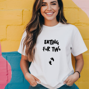 Humourous pregnancy fingerprint black T-Shirt