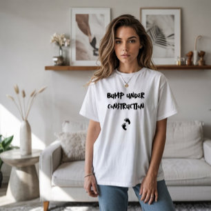 Humourous pregnancy fingerprint black T-Shirt