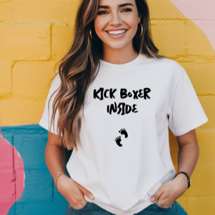 Humourous pregnancy fingerprint black T-Shirt