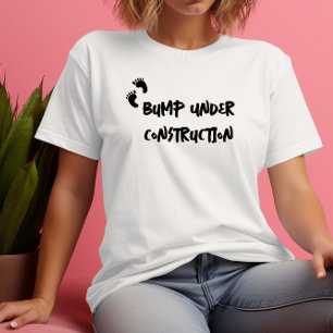Humourous pregnancy fingerprint black T-Shirt