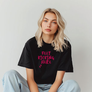 Humourous pregnancy fingerprint burgundy T-Shirt