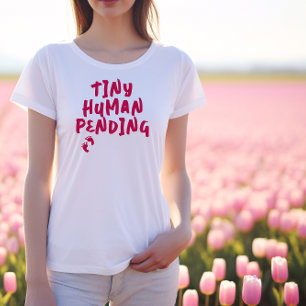 Humourous pregnancy fingerprint burgundy T-Shirt Tri-Blend Shirt