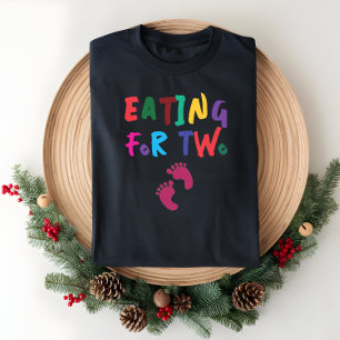 Humourous pregnancy fingerprint colourful T-Shirt