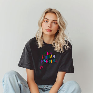 Humourous pregnancy fingerprint colourful T-Shirt
