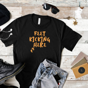 Humourous pregnancy fingerprint orange T-Shirt
