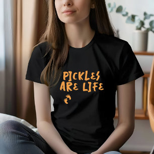 Humourous pregnancy fingerprint orange T-Shirt