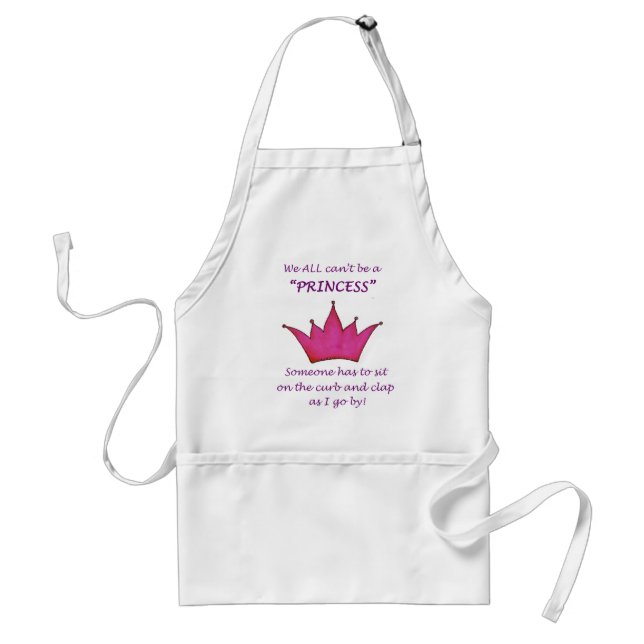 Humourous Princess Crown Apron (Front)
