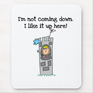 Humourous Princess in Tower Mouse Mat
