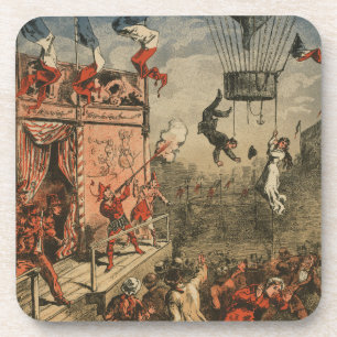 Humourous Print Of A Theatrical Performer Coaster