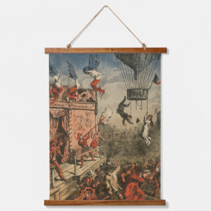 Humourous Print Of A Theatrical Performer Hanging Tapestry