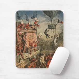 Humourous Print Of A Theatrical Performer Mouse Mat