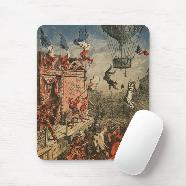 Humourous Print Of A Theatrical Performer Mouse Mat (With Mouse)