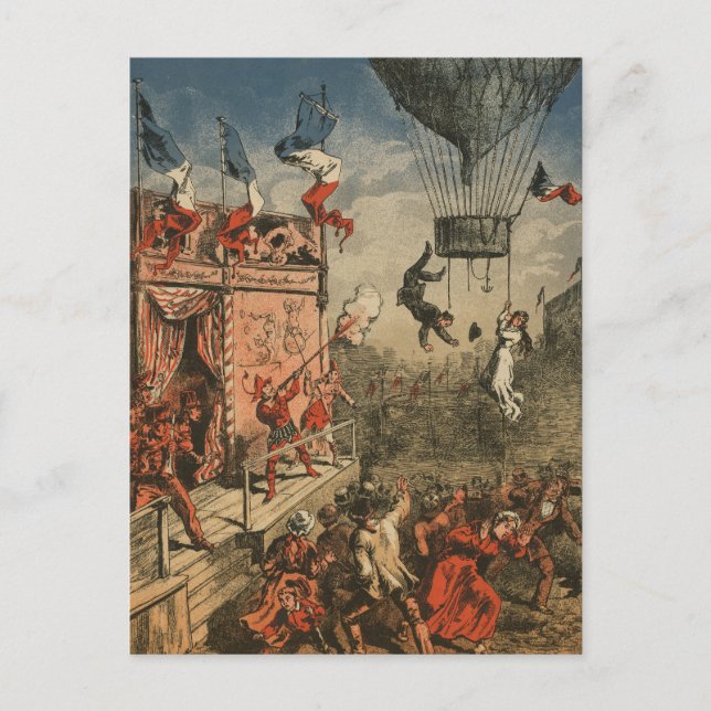 Humourous Print Of A Theatrical Performer Postcard (Front)