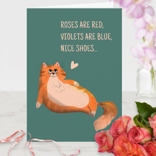 Humourous Quote I Love You Funny Cat Valentines Da Card