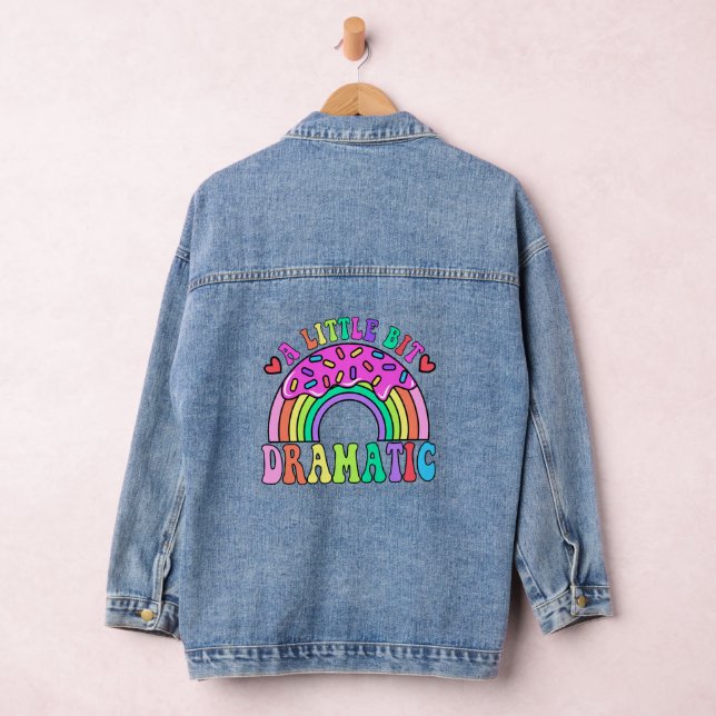 Humourous Quotes with a Touch of Drama and Adorabl Denim Jacket (Hangar)