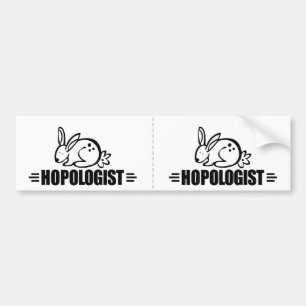 Humourous Rabbit Bumper Sticker
